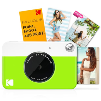 Instantní fotoaparát KODAK Printomatic zelený Základní balení + zinkový papír 20 listů Pouzdro + pohodlný popruh na krk